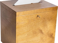 Creative deco afsluitbare houten doos - afbeelding 1 van  4