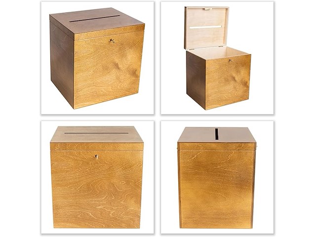 Creative deco afsluitbare houten doos - afbeelding 2 van  4