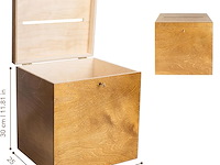 Creative deco afsluitbare houten doos - afbeelding 4 van  4