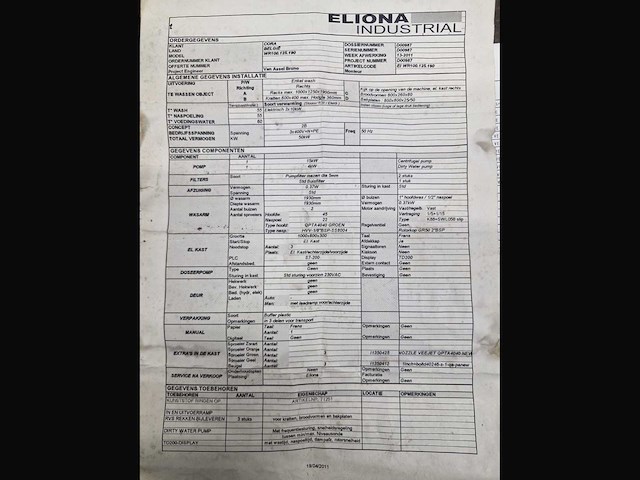 Cretel (eliona) wr100.125.190 industriële wasmachine voor trolleys en rekken - afbeelding 9 van  12
