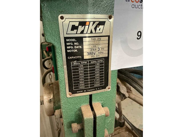 Criko thd-25 kolomboormachine - afbeelding 2 van  3