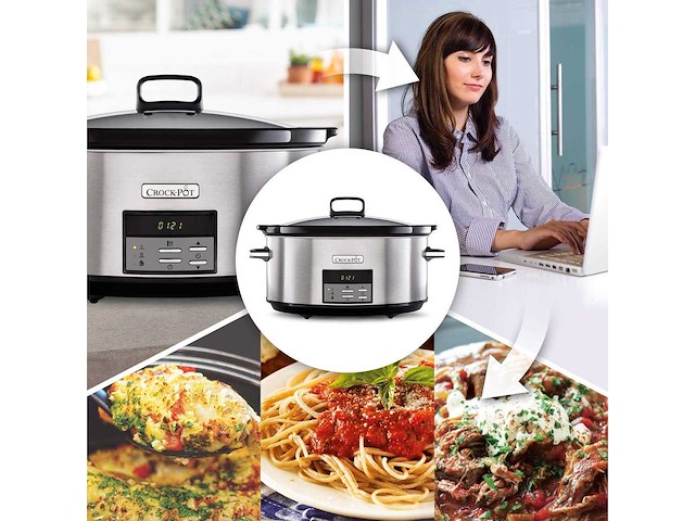 Crock-pot - slowcooker - 7,5 l - afbeelding 4 van  6