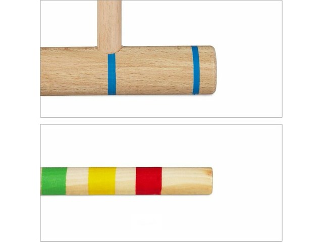 Croquet spel 8 spelers - afbeelding 3 van  7