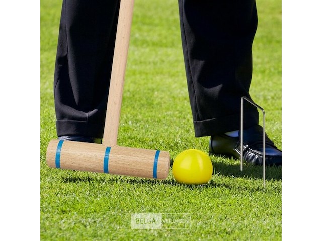 Croquet spel 8 spelers - afbeelding 6 van  7