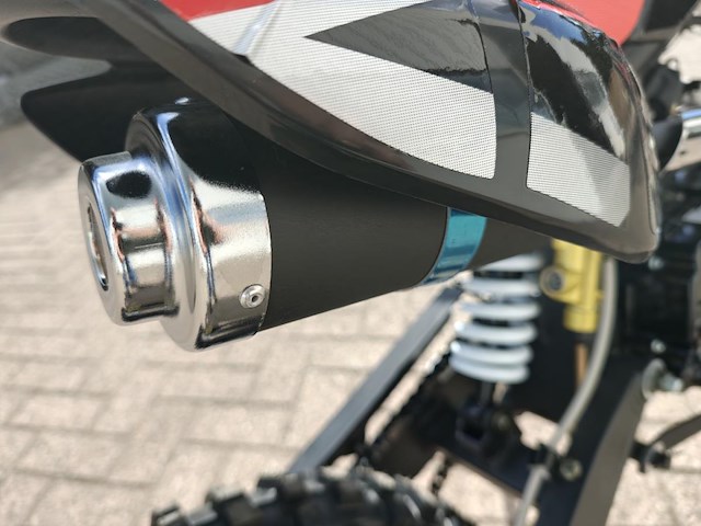 Crosmotor 110cc benzine rood - afbeelding 7 van  22