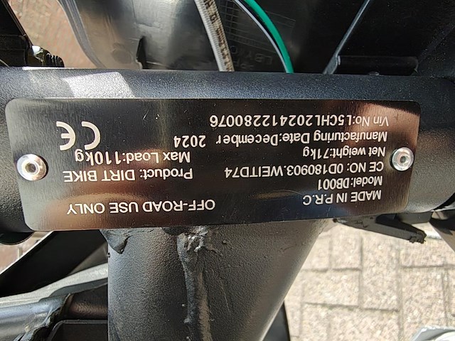 Crosmotor 110cc benzine rood - afbeelding 8 van  22