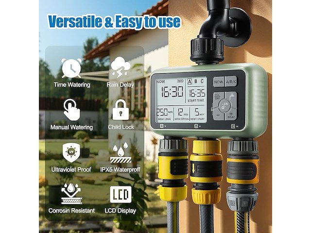 Crosofmi irrigatiecomputer met 3 uitgangen - afbeelding 2 van  5