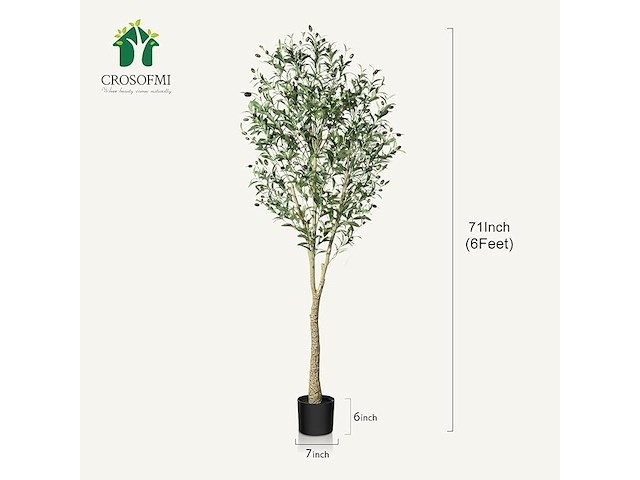 Crosofmi kunstmatige olijfboom - afbeelding 2 van  4