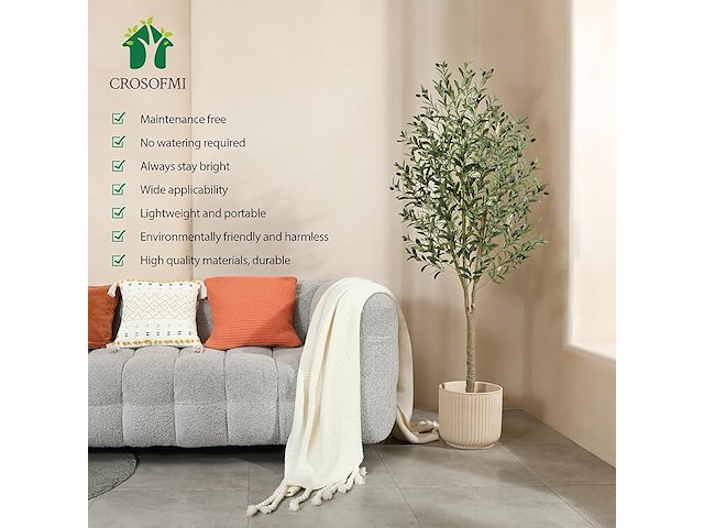 Crosofmi kunstmatige olijfboom - afbeelding 4 van  4