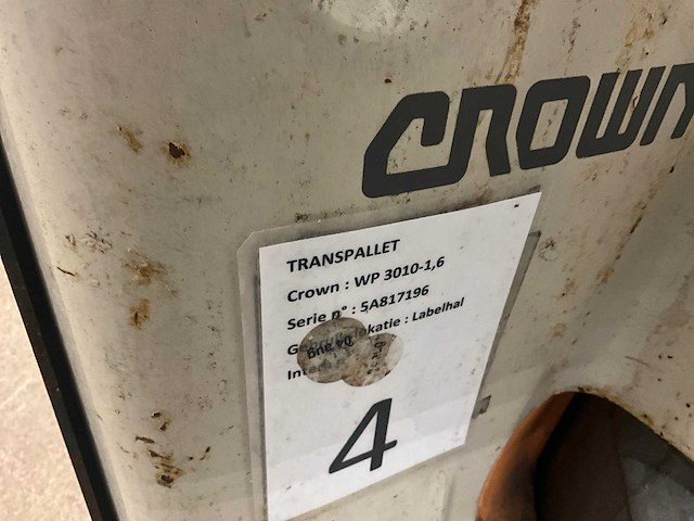 Crown elektrische palletwagen - afbeelding 4 van  9
