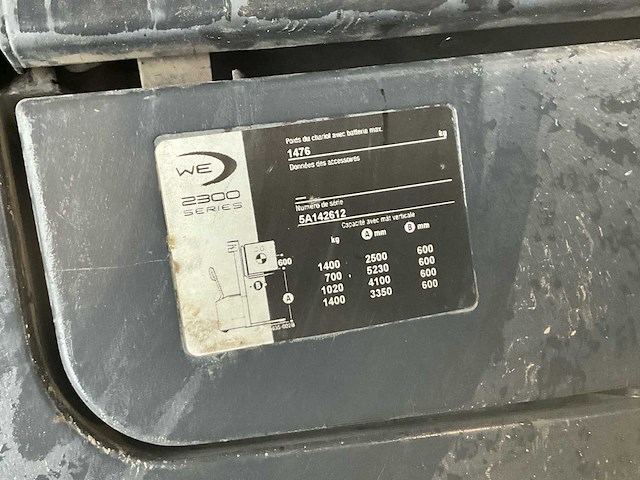 Crown equipment we 2300 series - stapelaar - afbeelding 2 van  7