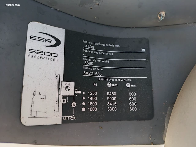 Crown esr 5260-16 opt3 reachtruck nn - afbeelding 19 van  25