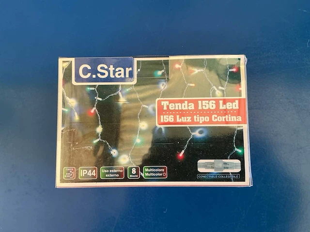 C.star ip44 kerst- & seizoensartikelen led 8 kleuren verlichting slingers - afbeelding 1 van  2