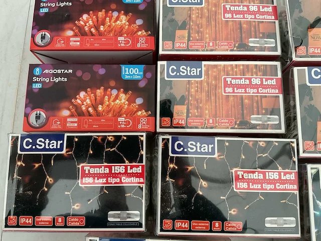 C.star kerst- & seizoensartikelen led slingers (10x) - afbeelding 3 van  4