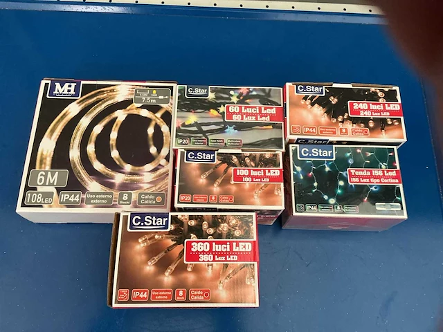 C.star kerst- & seizoensartikelen led slingers (6x) - afbeelding 1 van  1