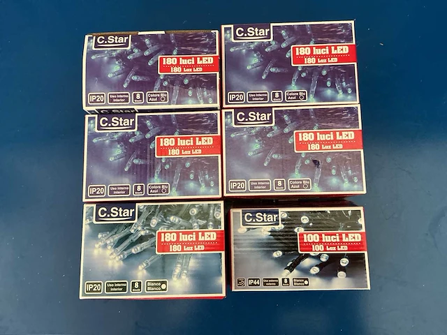 C.star kerst- & seizoensartikelen led slingers (6x) - afbeelding 1 van  1