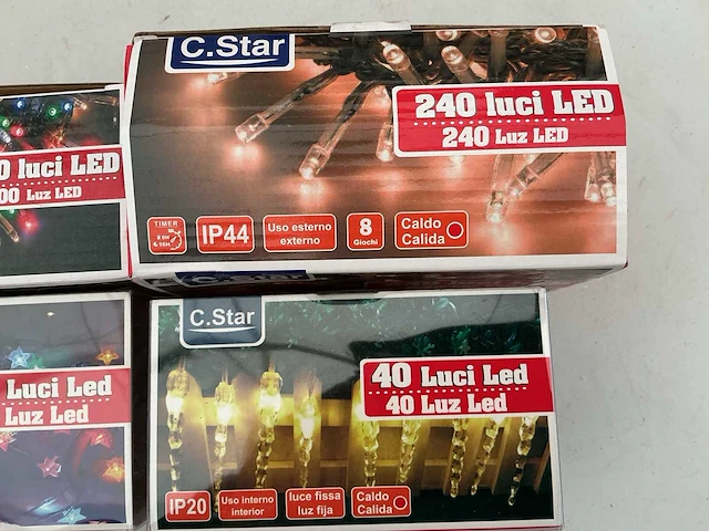 C.star kerst- & seizoensartikelen led slingers (6x) - afbeelding 2 van  3