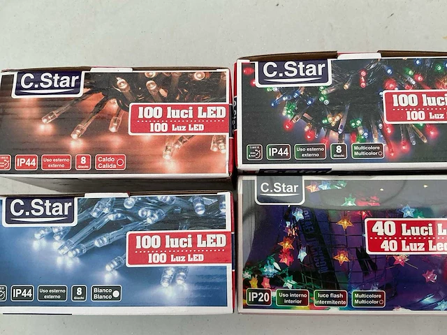C.star kerst- & seizoensartikelen led slingers (6x) - afbeelding 3 van  3
