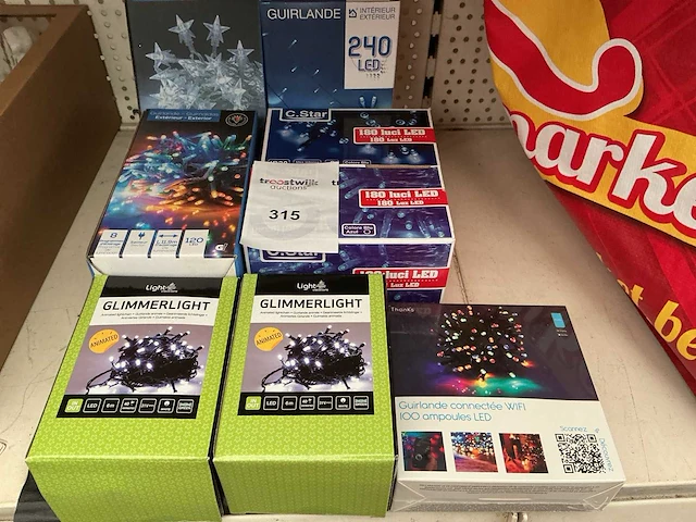 C.star kerst- & seizoensartikelen led slingers (8x) - afbeelding 1 van  2