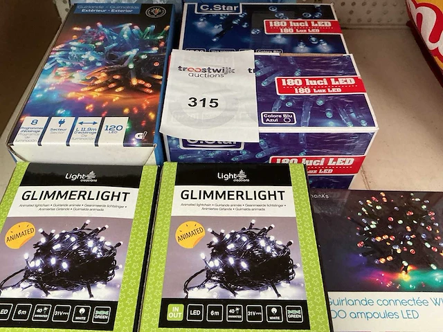 C.star kerst- & seizoensartikelen led slingers (8x) - afbeelding 2 van  2