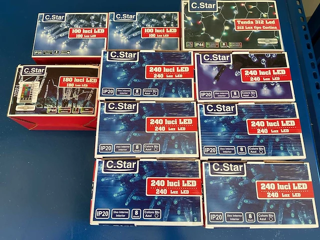 C.star kerst- & seizoensartikelen led slingers(10x) - afbeelding 1 van  1