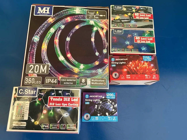 C.star kerst- & seizoensartikelen led slingers(6x) - afbeelding 1 van  1