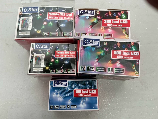 C.star kerst- & seizoensartikelen led verlichting (5x) - afbeelding 1 van  1