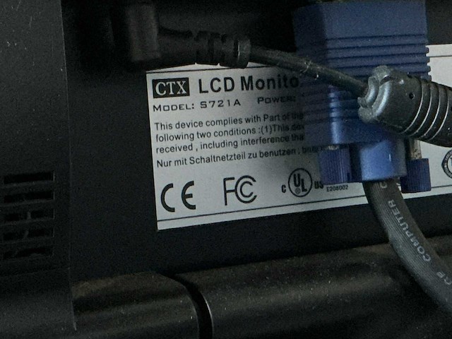 Ctx s721a 17” monitor en printer - afbeelding 3 van  4
