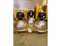 Cuba 2 - grote industriële hanglamp / fabriekslamp met reflector - hanglampen (3x) - afbeelding 1 van  1