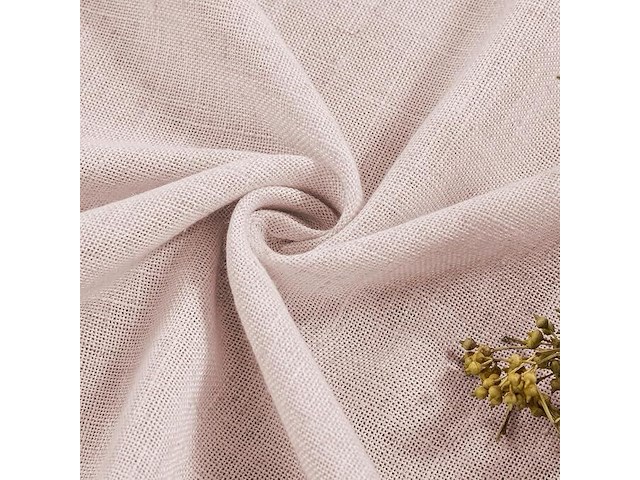 Cucraf gordijn oudroze met ringen, 140 x 245 cm - afbeelding 2 van  3