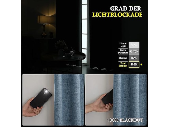 Cucraf gordijnen (200 x 140 cm) - afbeelding 2 van  4