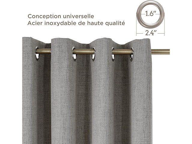 Cucraf gordijnen, 214 x 132 cm - afbeelding 4 van  4