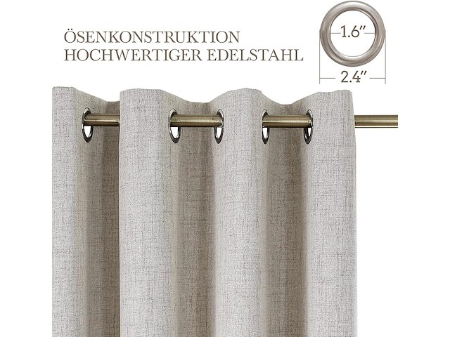 Cucraf gordijnen (214 x 132 cm) - afbeelding 3 van  3