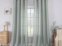 Cucraf linnen gordijnen (260 x 140 cm) - afbeelding 1 van  3