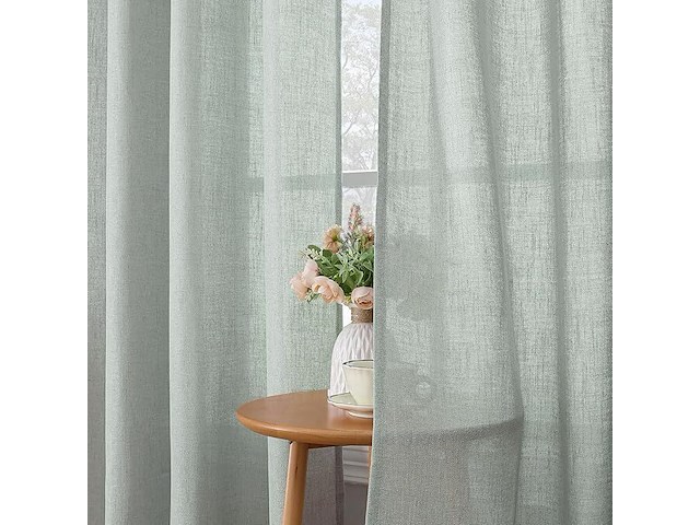 Cucraf linnen gordijnen (260 x 140 cm) - afbeelding 2 van  3