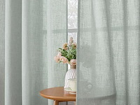 Cucraf linnen gordijnen (260 x 140 cm) - afbeelding 2 van  3