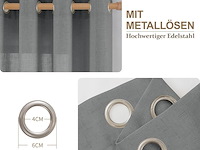 Cucraf linnen gordijnen met oogjes - afbeelding 2 van  3