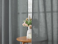 Cucraf linnen gordijnen met oogjes - afbeelding 3 van  3