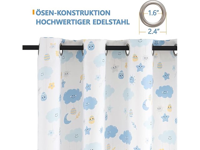 Cucraf ondoorzichtige cartoongordijnen - afbeelding 2 van  3