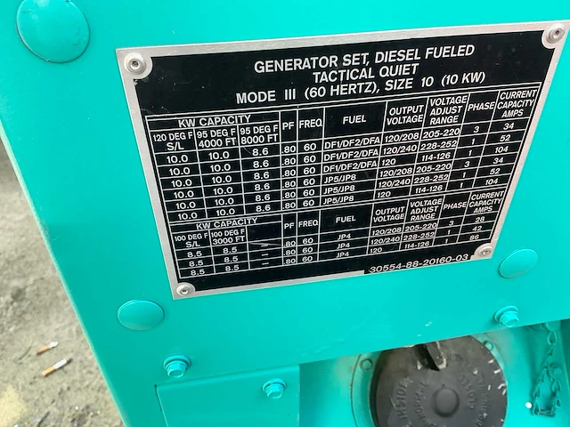 Cummins power generation onan 12.5 stroomgenerator - afbeelding 5 van  7
