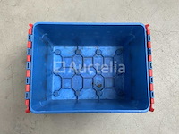 Curtec kunststof distributiebak 400x300x250mm rood/blauw - afbeelding 3 van  6