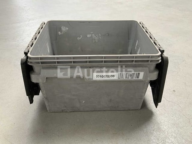Curtec kunststof distributiebak 400x300x250mm zwart/blauw - afbeelding 2 van  6