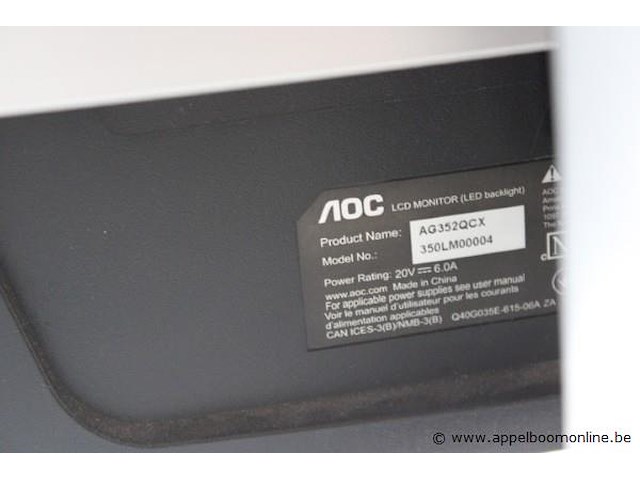 Curved monitor aoc - afbeelding 3 van  3