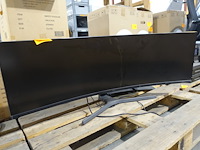 Curved monitor samsung + printer - afbeelding 1 van  5