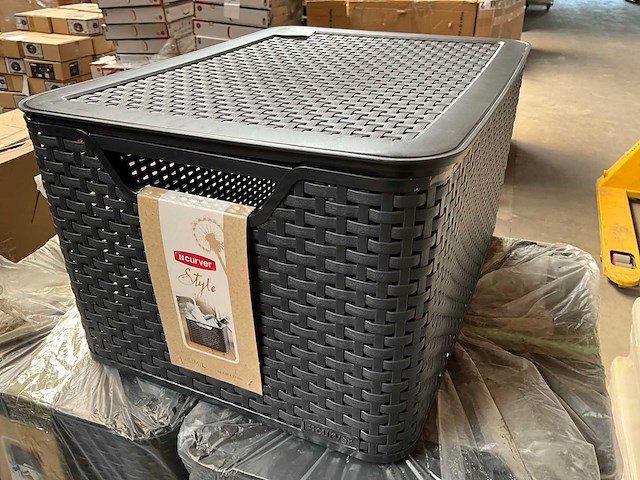 Curver style l opbergbak met deksel antraciet (24x) - afbeelding 2 van  6