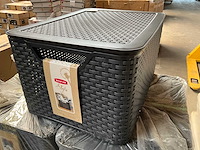 Curver style l opbergbak met deksel antraciet (24x) - afbeelding 2 van  6