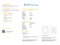 Cushion diamant 1.35ct – f/vvs2 – hrd - afbeelding 4 van  4