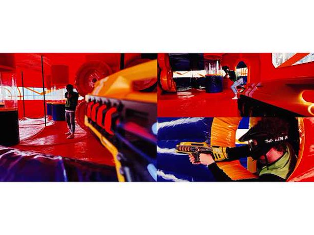 Custom design - battle arena - - bouncy castle - afbeelding 2 van  2