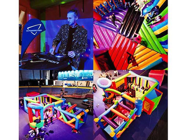 Custom design - fun festival - bouncy castle - afbeelding 1 van  1