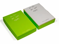 Cyrille putman (1962), 'eau d'or, eau dort, odor', storyboard containing 365 prints with works by fabrice hyber (1961), 1997, edition of 6000 examples